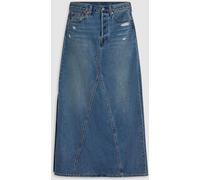 Levi's Levi's Blue Iconic 100% Cotton Maxi Skirt with Side Split Blue 28