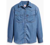 Levi's Levi's Blue Teodora Western Worn In Shirt Blue Small