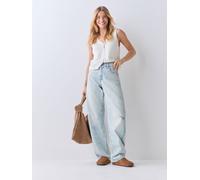 Levi's Levi's Cielito Lindo Acid Blue Mid Rise Baggy Dad Barrel Jeans