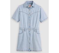 Levi's Levi's Light Blue Denim Short Sleeve Logan Western Dress Light Blue Denim M (EU 40-42)