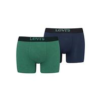 Boxer Levi's Optical Illusion Organic Cotton vert foncé bleu cobalt (2 unités) - M