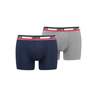 Boxer Levi's Sportswear Logo Organic Cotton bleu marine gris (2 unités) - S