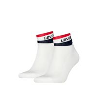 Levi's Quarter Chaussettes, Bleu/Blanc/Rouge, 43/46 Unisexe