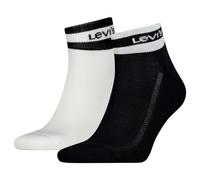 Levi's Quarter Chaussettes, Noir/Blanc, 43/46 Unisexe