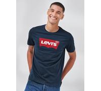 Levi's Levi's Navy Blue Red Batwing Embroidered Beanie