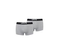 Levi's Boxers Solid Basic Coton biologique – 2 unités gris/noir – Taille L