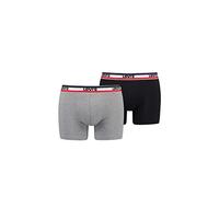 Levi's Levis Sportswear Lot de 2 Boxers pour Homme Gris mélangé Taille S, Mélange Gris Moyen, S