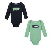 Levi's Lhn Ls 2pk Batwing Bodysuit Se ENSEMBLES EN BOÎTE Mixte bébé (lot de 2)