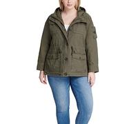 Levi's Lightweight Cotton Military Jacket (Standard & Plus Sizes) Veste légère, Vert Militaire, 3X Femme
