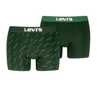 LEVIS Logo All Over Print Organic Cotton Boxeur, Green Combo, XXL (Lot de 2) pour des Hommes