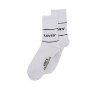Levi's Short Chaussettes, Blanc, 39/42 (Lot de 2) Unisexe