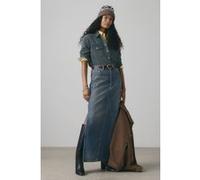 Levi's Long Icon Skirt Blue Taille: W31 | Jupes longues Outlet | Femme | Bleu