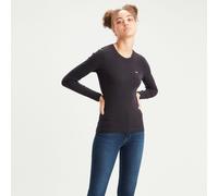 Levi's Essential Housemark T-Shirt à Manches Longues pour Femme, Caviar, XL