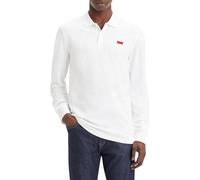 Polo Levi's Housemark manche longue blanc pur - L