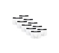 Levis Lot de 10 boxers basiques solides pour homme, Blanc/noir, XL
