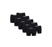 Levi's Lot de 10 boxers solides en coton bio pour homme, Noir , XXL