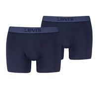 LEVIS Lot de 2 Boxers en sergé pour Homme, Bleu Marine, XL