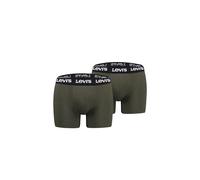 Levis Lot de 2 boxers pour homme avec logo Repeat, kaki, L