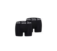 Levis Lot de 2 boxers pour homme avec logo Repeat, Noir , XXL