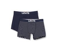 Levi's Lot de 2 boxers pour homme, bleu marine, L