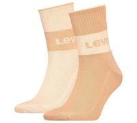 Levi's - Lot de 2 Sneaker Short Sock - Chaussettes - Mixte - Tea Brown - 43/46