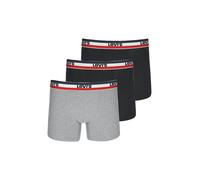 LEVI'S® Lot de 3 boxers noir/gris chiné noir | S