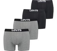Levi's Boxer sous-vêtement, Durable Noir/Gris, XL (Lot de 4) Hommes