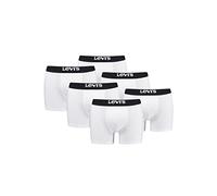 Levi's - Lot de 6 boxers basiques - Pour homme - Couleur unie, Blanc/noir, M