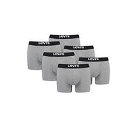 Levi's - Lot de 6 boxers basiques - Pour homme - Couleur unie, Mélange gris moyen, XL