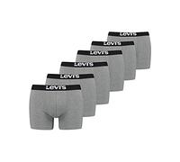 Levi's Lot de 6 Boxers Solid Basic pour Homme - gris - M