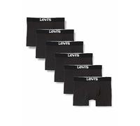 Levi's Lot de 6 Boxers Solid Basic pour Homme - Noir - L