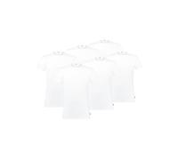 Levi's Lot de 6 t-shirts à col rond pour homme, Blanc., M