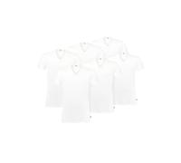 Levi's Lot de 6 t-shirts ronds pour homme - Col en V, Blanc., XL