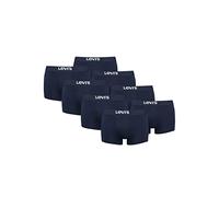 Levis Lot de 8 boxers basiques solides pour homme, bleu marine, S