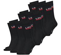 Levis Lot de 9 paires de chaussettes de sport en coton pour homme Coupe droite 120SF SPRT LT 35-38 39-42 43-46 Noir, blanc, bleu, gris, Noir (003), 35-38