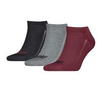 Levi's Low Cut Batwing Logo Baskets, Rouge/Gris/Noir, 39-42 (Lot de 3) Mixte