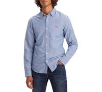 Levi's Long-Sleeve Battery Housemark Slim Shirt, Navy Peony, S Homme