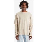 Levi's Ls Long-sleeved T-shirt Beige Taille: S | Manches longues Outlet | Homme | Marron