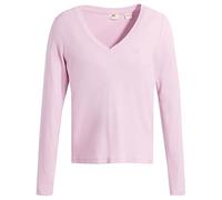 Levis LS Vneck Baby Tee, T-Shirt BÉBÉ ML Vneck aux Femmes, Pink Lavender,