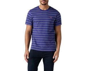 Levi's Lse_SS Original HM T-Shirt à Rayures Bleu, Taper Stripe Blue Ri, S