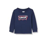 Levi's Lvb Glow Effect Ls Batwing Bébé Garçon, Dress Blues, 12 Mois