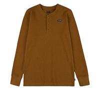 Levi's Lvb Ls Thermal Henley Knit Top Garçon, Marron (Cathay Spice), 3 Ans