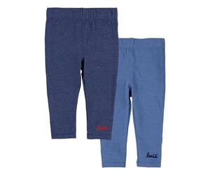Levi's Lvg 2 Pack Classic Legging Bébé Fille, Medieval Blue, 6 Mois