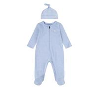 Levi's LVN Footed Coverall & Hat Set 6EK247 Tenues coordonnées, LT Mist Heather, 6 Months Bébé garçon