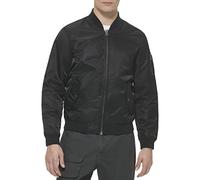Levi's Ma-1 Flight Lightweight Zip-up Bomber Jacket Veste universitaire pour homme, Noir, L
