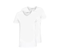 Levi's T-shirt Col V Homme – 2 pièces, coton extensible – Blanc XL