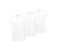 Levi's Lot de 3 T-shirts pour homme Blanc XL