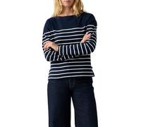 Levi's Top Marin à Rayures Manches Longues Bleu Marine / Magnolia Taille L