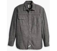 Levis Men's Auburn Worker Chambray Long-Sleeve Denim Shirt Riley Black S Male