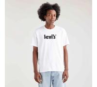 Levis Men's Poster Logo Short Sleeve Oversized T-Shirt Pstr Logo White M Male